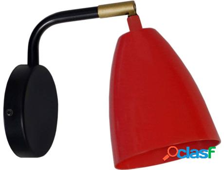 Apliques TOSEL Olof (Rojo - E14 - Máx. 40W - Metal)