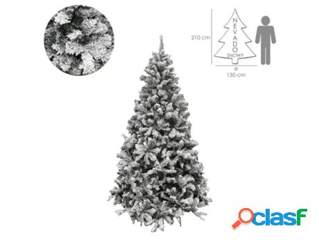 Arbol de navidad nevado 210 cm. 1106 ramas. hojas de pvc con