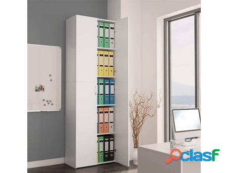 Armario de Oficina VIDAXL 5 Estantes Blanco (60 x 32 x 190