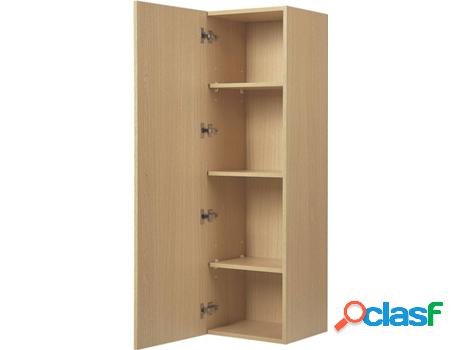 Armario de WC BELIANI de Pared Mataro (Marrón - MDF