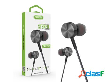 Auriculares Con Cable (In-Ear) ACCETEL Ep1503 (Negro)