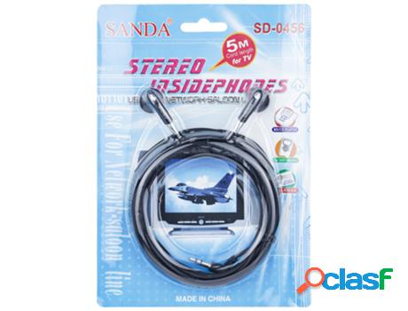Auriculares Con Cable Sanda Sd-0456 (Negro)