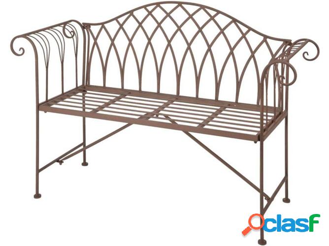 Banco de jardín Esschert Design metal estilo inglés antigo