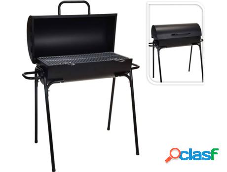 Barbacoa PROGARDEN Cilíndrico (Negro - Cromo - 33x63x89 cm)