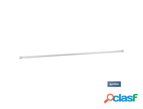 Barra cortina extensible (presión) modelo white 61-91cm