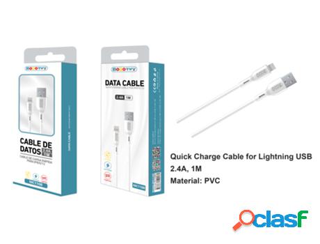 Cable De Datos Lightning MODORWY Mc1108 1M (Blanco)