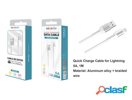 Cable De Datos Lightning MODORWY Mc3103 1M (Blanco)
