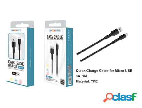 Cable De Datos Micro-Usb MODORWY Mc2104 1M (Negro)