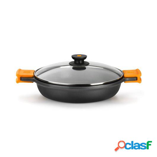 Cacerola Coc Baja 16Cm C/Tapa Ant.Teflon Ind Al/Fu Efficient
