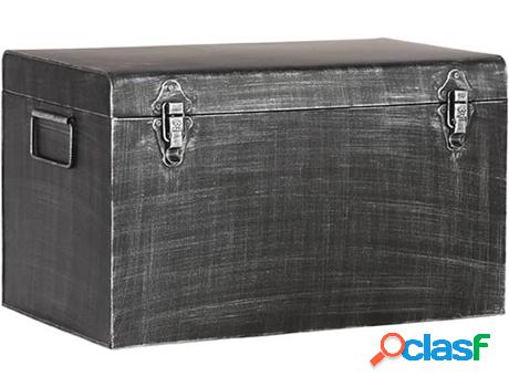 Caja de Almacenamiento LABEL51 Vintage S Negro (Metal - 3 x