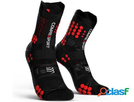 Calcetines COMPRESSPORT Calcetine Racing V3.0 Trail Negro-