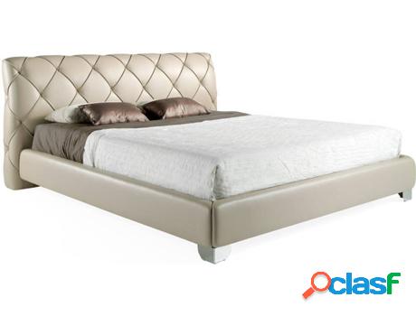Cama ANGEL CERDÁ S.L. 7028 (Crema - Madera, Acero