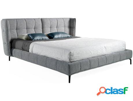 Cama ANGEL CERDÁ S.L. 7030 (Negro, Gris - Madera,