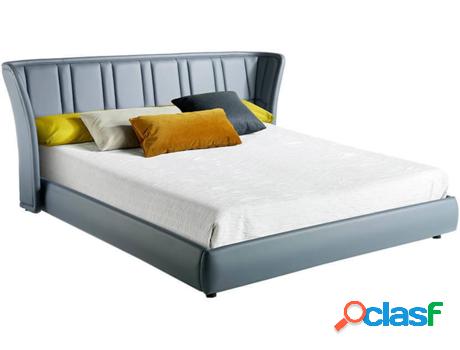 Cama ANGEL CERDÁ S.L. 7067 (Negro - Madera, Poliuretano -