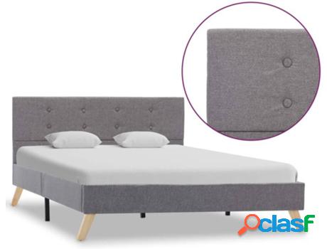 Cama VIDAXL 284818 Tejido (Compatible con Colchón: 120x200