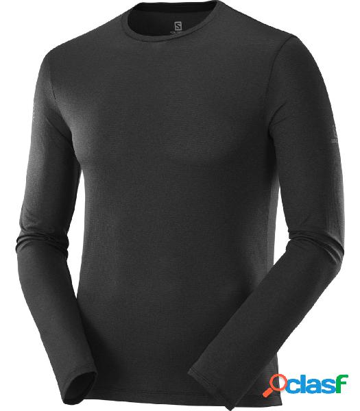 Camiseta Salomon Agile LS Hombre Black L