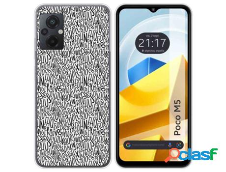 Carcasa Xiaomi Poco M5 TUMUNDOSMARTPHONE Dibujos Letras