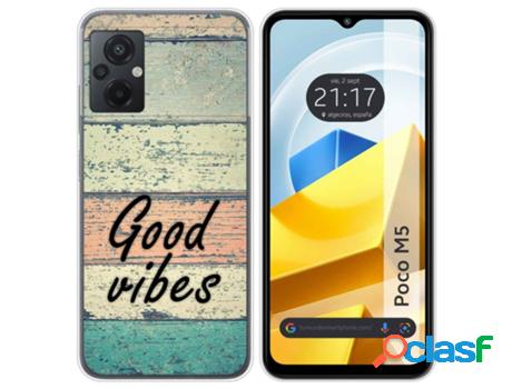 Carcasa Xiaomi Poco M5 TUMUNDOSMARTPHONE Dibujos Madera 01
