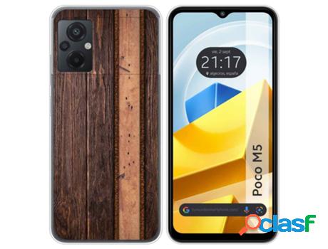 Carcasa Xiaomi Poco M5 TUMUNDOSMARTPHONE Dibujos Madera 05