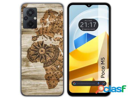 Carcasa Xiaomi Poco M5 TUMUNDOSMARTPHONE Dibujos Madera 07