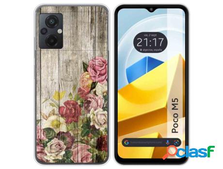 Carcasa Xiaomi Poco M5 TUMUNDOSMARTPHONE Dibujos Madera 08