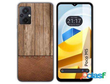 Carcasa Xiaomi Poco M5 TUMUNDOSMARTPHONE Dibujos Madera 09