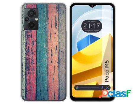 Carcasa Xiaomi Poco M5 TUMUNDOSMARTPHONE Dibujos Madera 10