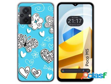 Carcasa Xiaomi Poco M5 TUMUNDOSMARTPHONE Dibujos Mariposas
