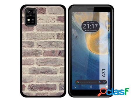 Carcasa ZTE Blade A31 TUMUNDOSMARTPHONE Dibujos Ladrillo 01