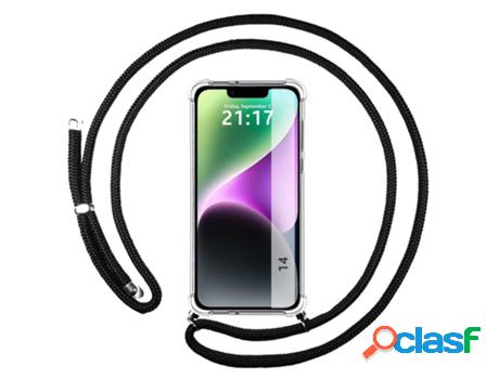 Carcasa iPhone 14 (6.1) TUMUNDOSMARTPHONE Colgante Negro