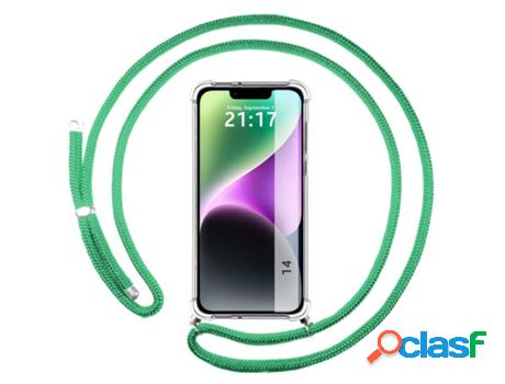 Carcasa iPhone 14 (6.1) TUMUNDOSMARTPHONE Colgante Verde