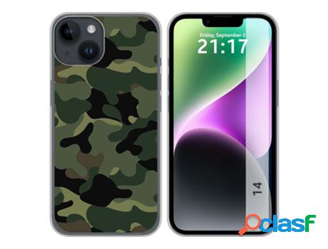 Carcasa iPhone 14 (6.1) TUMUNDOSMARTPHONE Dibujos Camuflaje