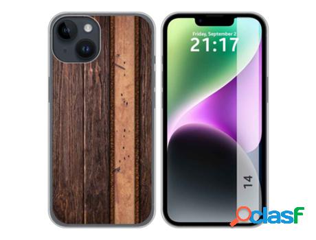 Carcasa iPhone 14 (6.1) TUMUNDOSMARTPHONE Dibujos Madera 05