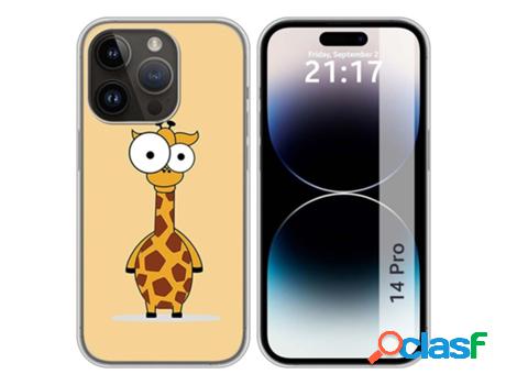 Carcasa iPhone 14 Pro (6.1) TUMUNDOSMARTPHONE Dibujos Jirafa