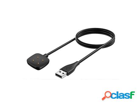 Cargador USB para Fitbit Sense 2 GIFT4ME Negro