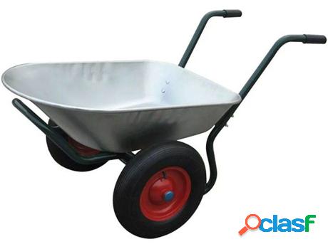 Carretilla VIDAXL Herramienta de Jardinería con Dos Ruedas
