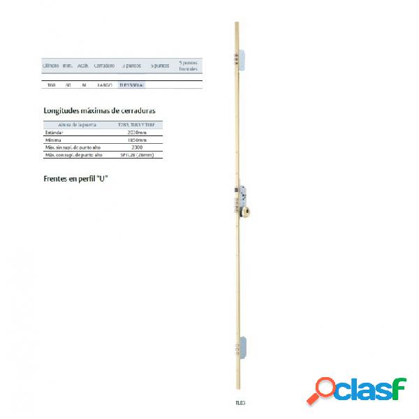 Cerradura seguridad embutir tesa 3 puntos tlb3566lc