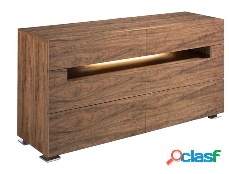 Cómoda ANGEL CERDÁ S.L. 7076 (Marrón - MDF, Madera, Acero