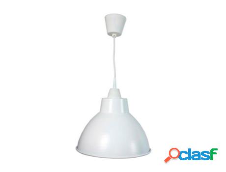 Colgante aluminio blanco e27 30x100 cm
