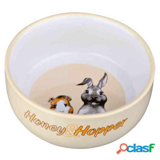Comedero Cerámica Honey & Hopper Colores Surtidos 250 ml