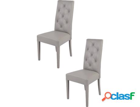 Conjunto de 2 Sillas T M C S Chantal (Gris Claro - 99x46x55