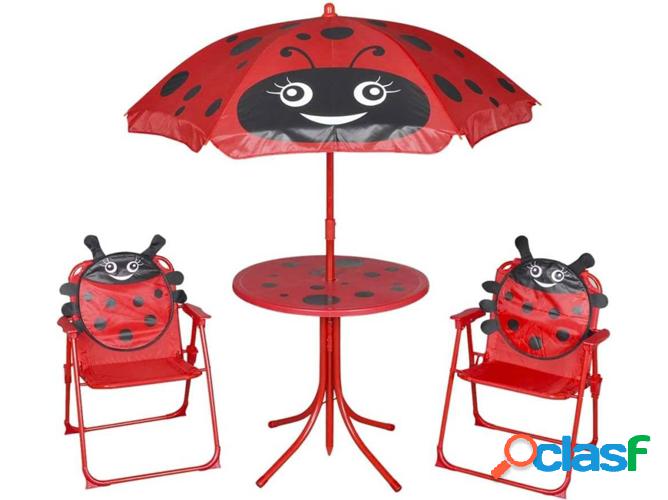 Conjunto duas Sillas y una mesa Exterior VIDAXL jardín