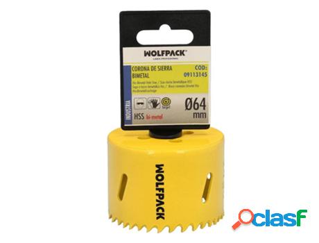 Corona sierra bimetal ø 64 mm. templado termico, base
