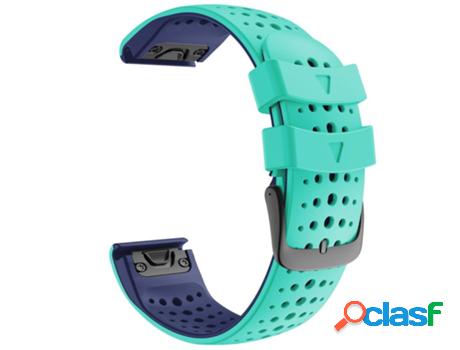 Correa De Reloj Para Garmin Fenix 7 22Mm Silicona Verde /