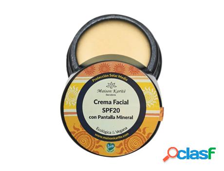 Crema Facial MAISON KARITÁ Spf20 con Tela Mineral (30 ml)