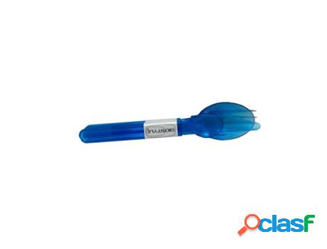 Cubierto camping plastico azul 4 piezas