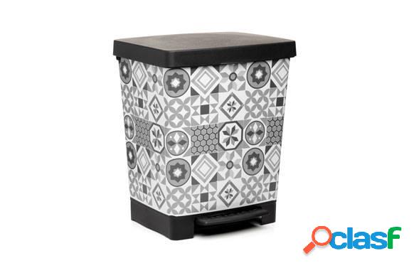 Cubo de basura 23L Tatay Cubik Deco Hydraulic