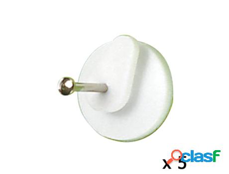 Cuelga cuadros redondo grande (blister 5 unidades) clavar