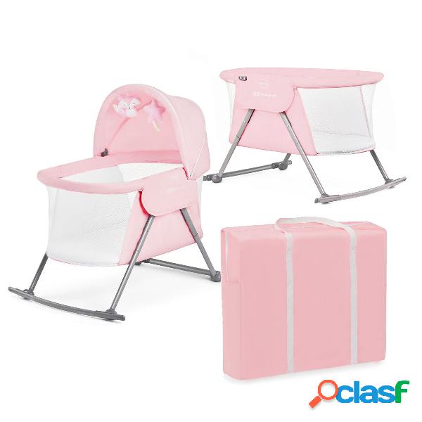 Cuna de Viaje LOVI rosa