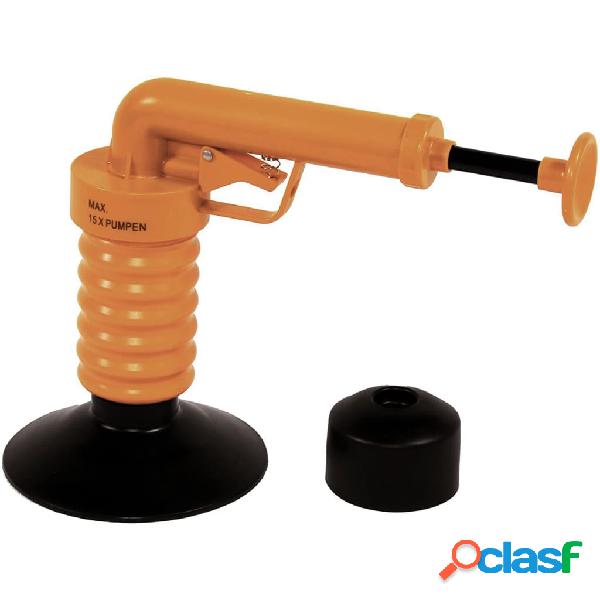 Drain Buster Desatascador de desagües de mano naranja y